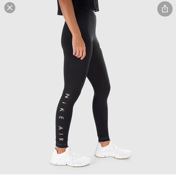 nike air rose gold leggings